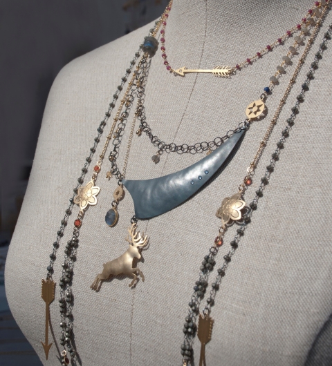 Handcrafted Totemic Necklaces by Jenne Rayburn